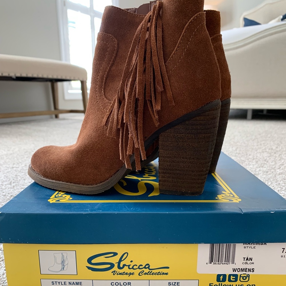 Sbicca Marimba Bootie Sz 7.5 Worn Once